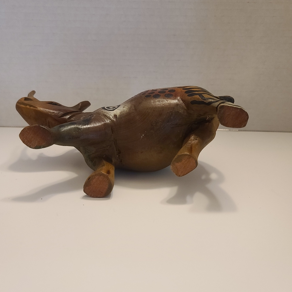 Hand Carved Rhinoceros - Picture 3 of 4
